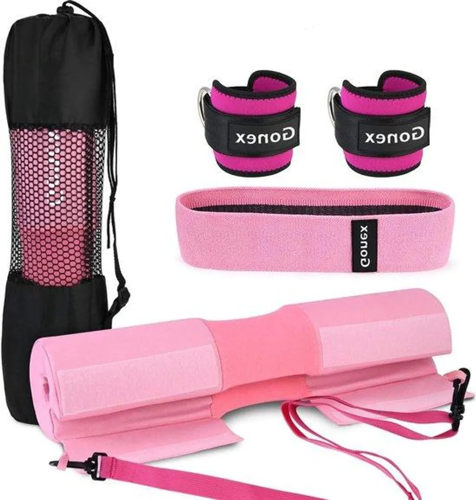 Tapis de Musculation avec Sangles et Bande Élastique pour Squats