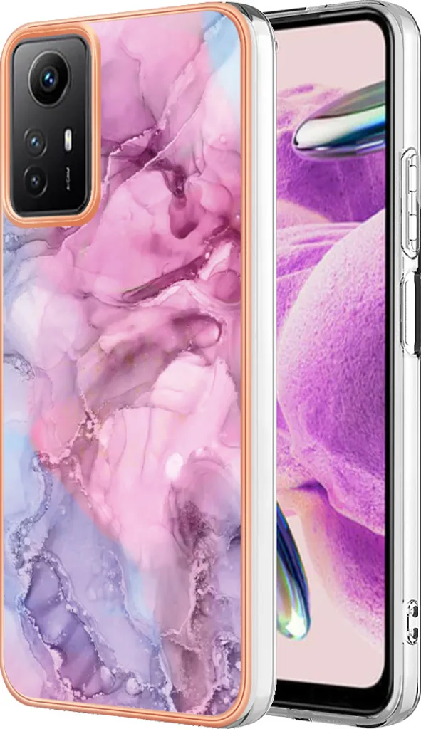 Custodia Xiaomi Redmi Note 12S Rosa a Fantasia | Cover Silicone TPU Antiurto