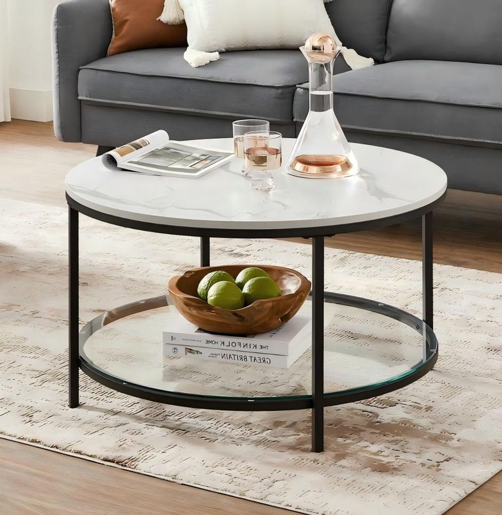 VASAGLE Couchtisch, Wohnzimmertisch, moderner Stil, 65 x 46 Produktbild 