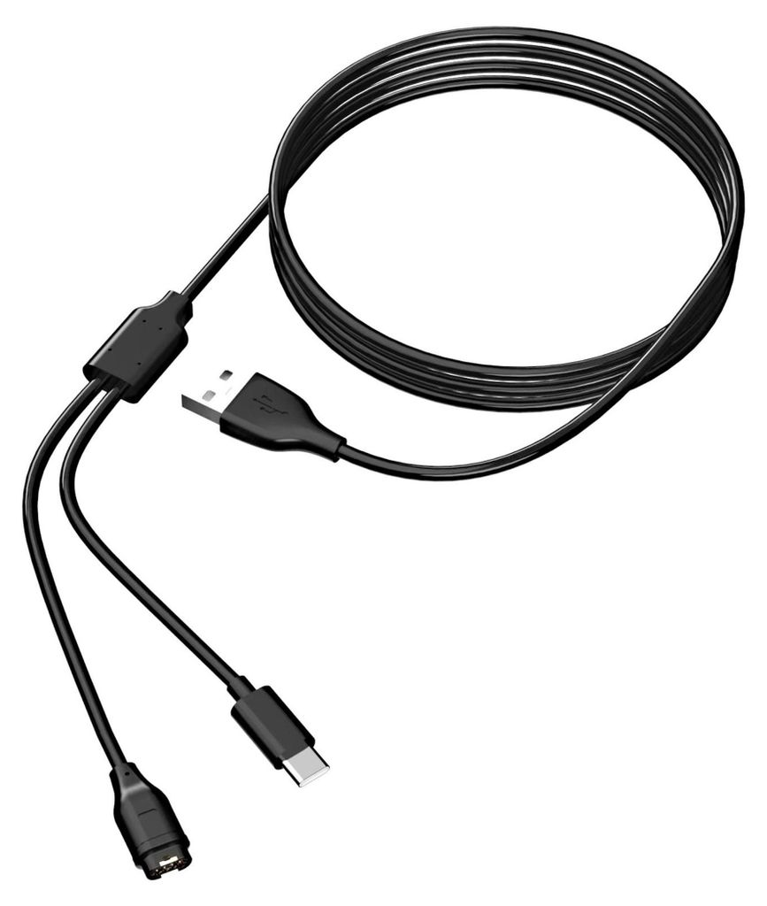 Ladekabel Smartwatch für Garmin Fenix 8 USB auf USB C 2 in 1 Schnellladung 1.2m