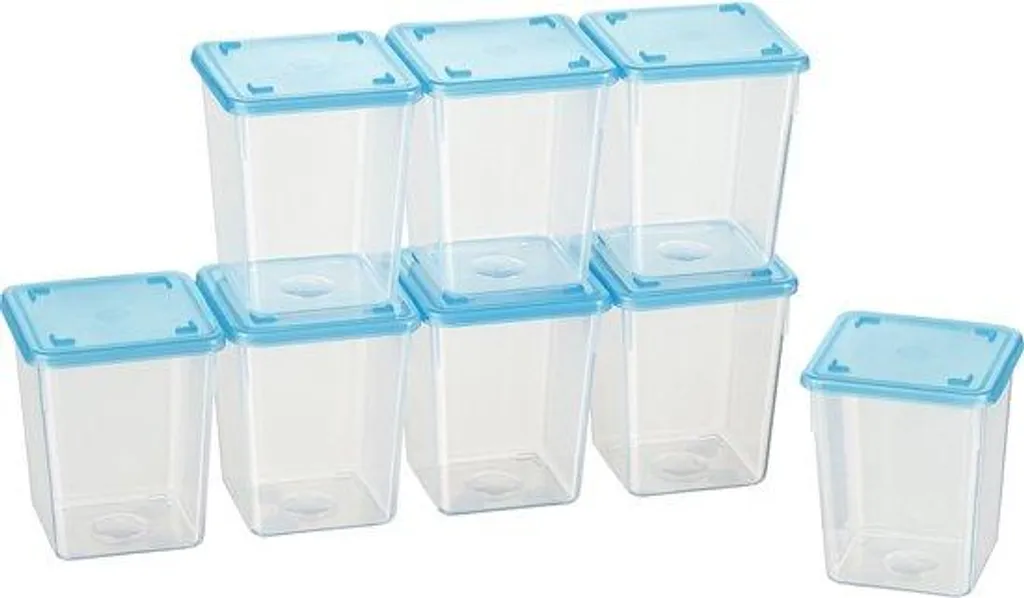 Set préparation de repas : 8 mini-boîtes pour organisation du frigo
