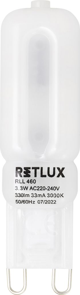RETLUX RLL 460 LED žiarovka, príkon 3,3 W, pätica G9, Obrázok produktu 