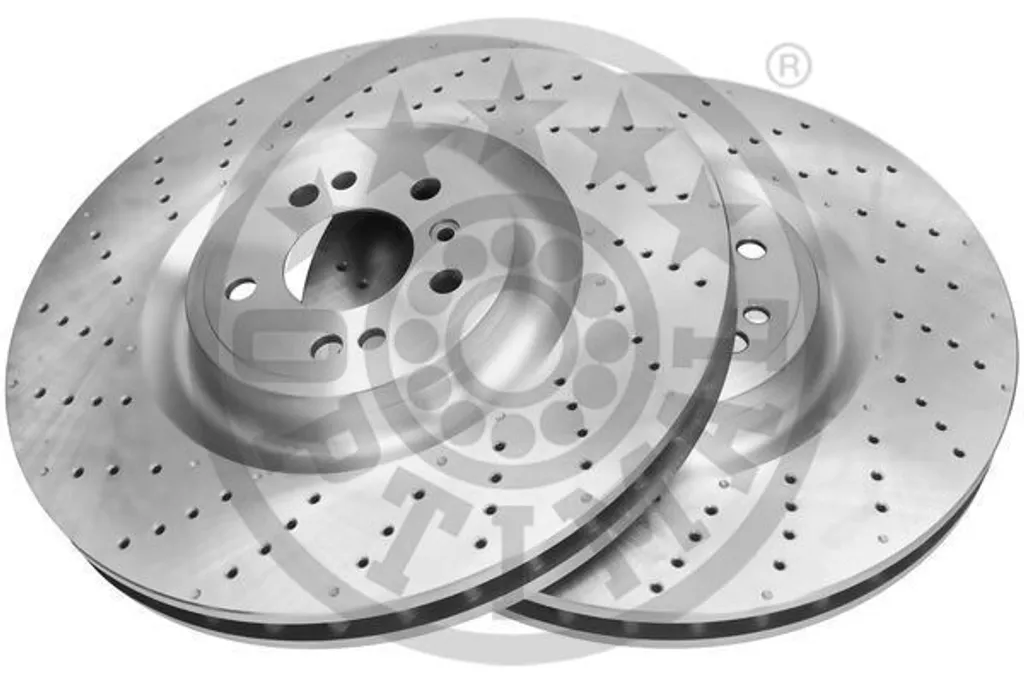 Paire de disques de frein ventilés haute performance pour Mercedes GLE