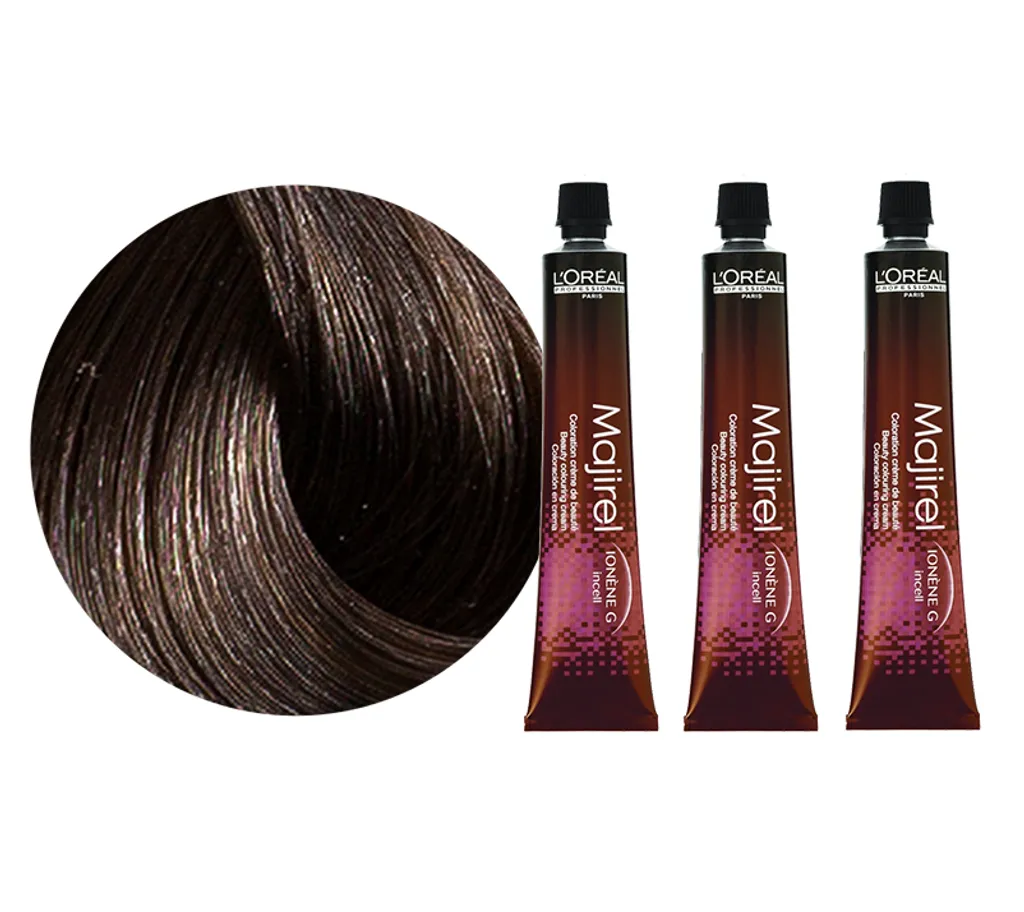 Coloration Crème Majirel 5 L'Oréal Tube de Teinture Châtain Clair