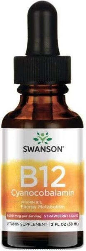 Vitamin B12 Cyanocobalamin 1000 MCG - Erdbeere 59 ml Produktbild 