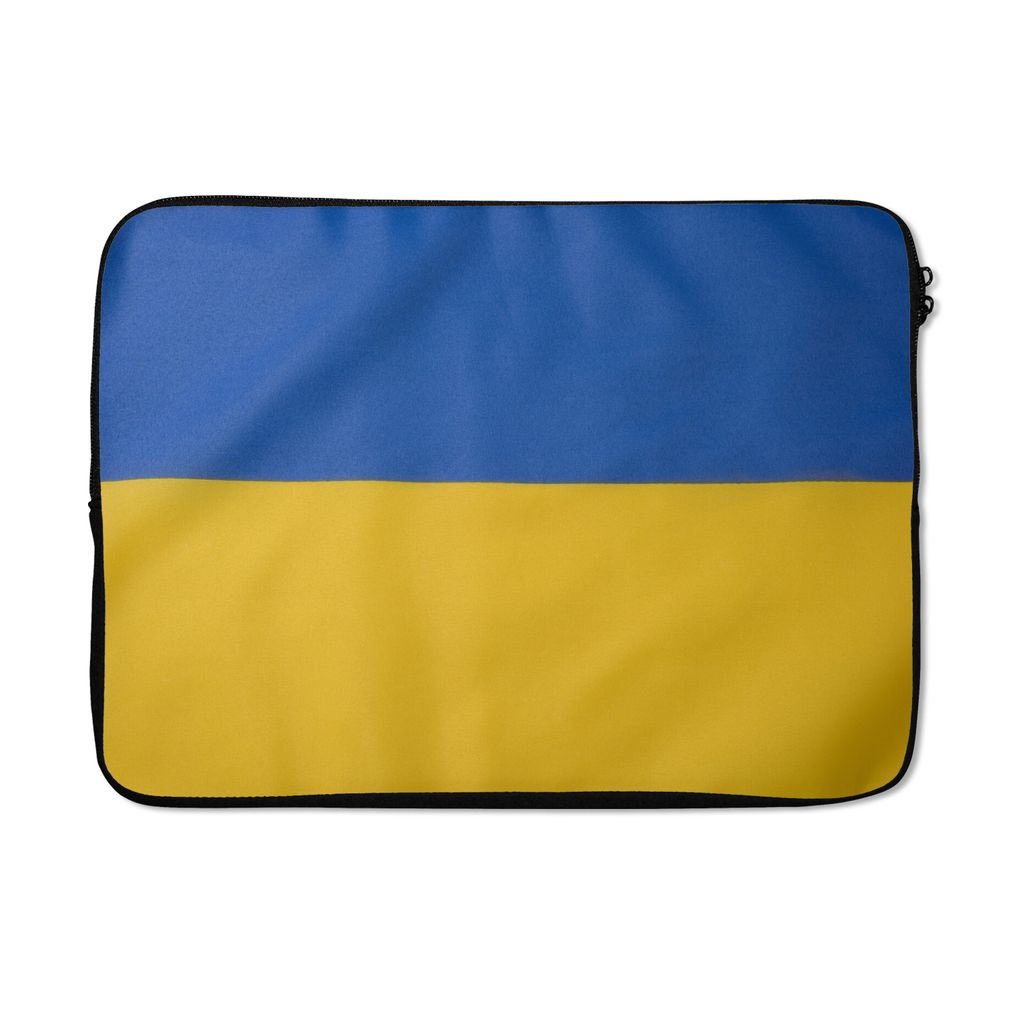 MuchoWow Laptop Hülle 14 ZollNahaufnahme der Flagge der Ukraine Laptoptasche - Laptoptasche - Stoßsicher - Schutzhaube