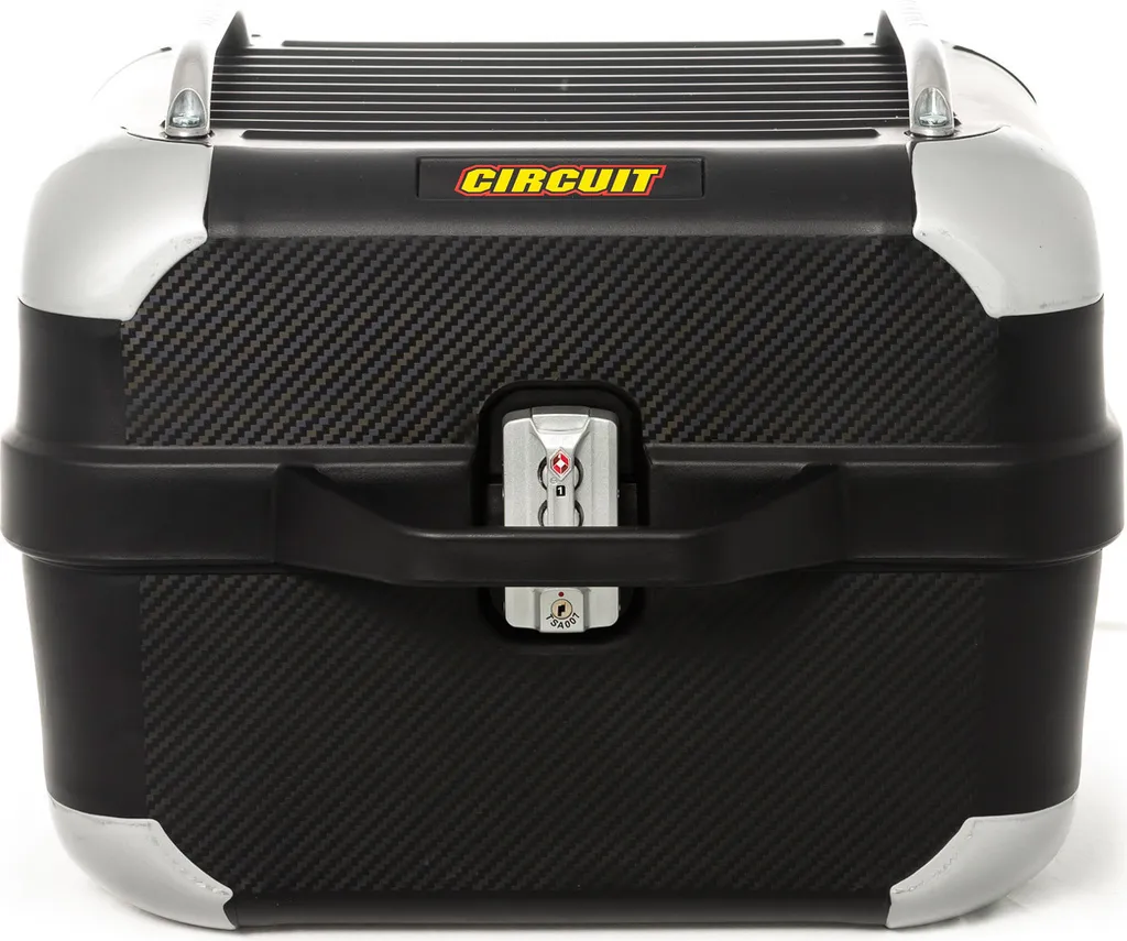 Top Case Moto 28L Smart Circuit Equipment avec Platine de Fixation Noir