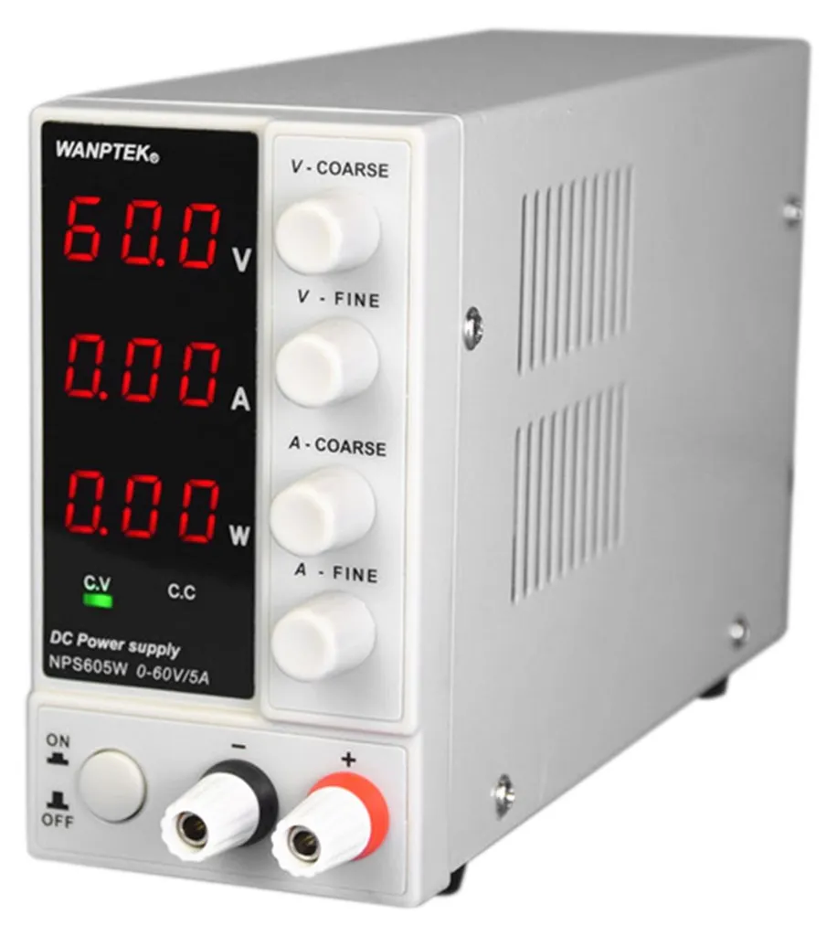 Source d'alimentation stabilisée 60V 5A blanche pour laboratoire Pro - 3