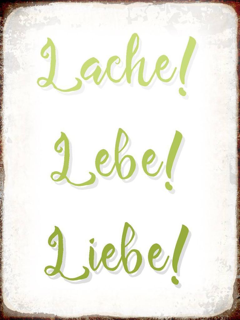 vianmo Holzschild 40x30 cm lache lebe liebe Retro