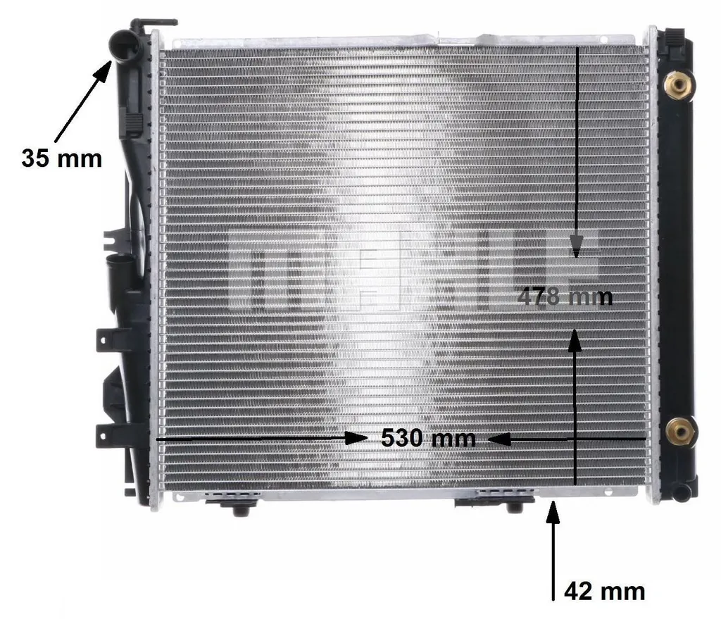 Radiateur de refroidissement eau Mahle CR 290 000S Mercedes-Benz W124 E