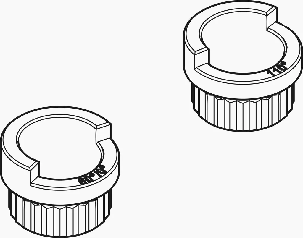 Set de limitation de pivotement Dornbracht, 2 pièces, 1282397090, 1282397090