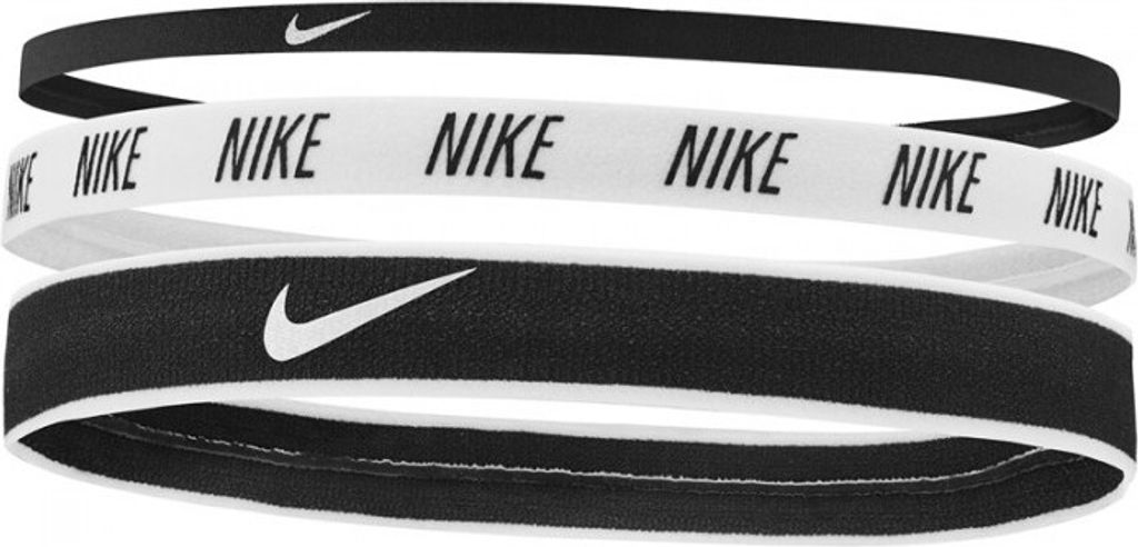 Nike - Stirnband Set für Herren/Damen Uni (3er-Pack) CS1506 (Einheitsgröße) (Schwarz/Weiß)