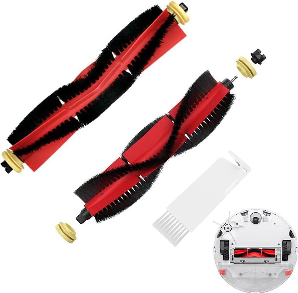 Zubehör für Xiaomi Saugroboter, 2 Hauptbürste, 1 Reinigungsbürste, Staubsauger-Teile Ersatzteile für Xiaomi Mi Robot und Cleaner Roborock S5 M...