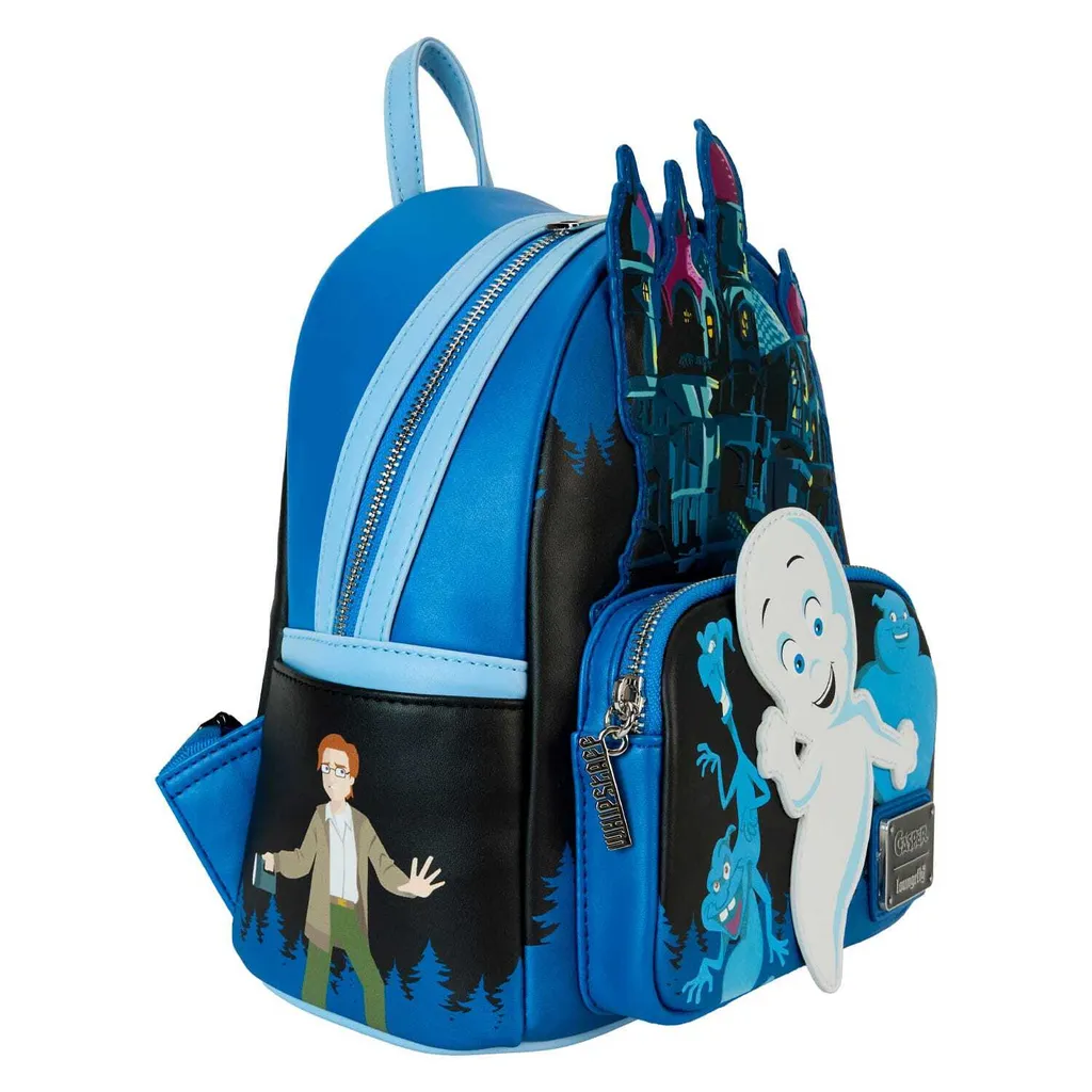 Sac à Dos Casper Loungefly Phosphorescent en Simili Cuir Blanc et Noir