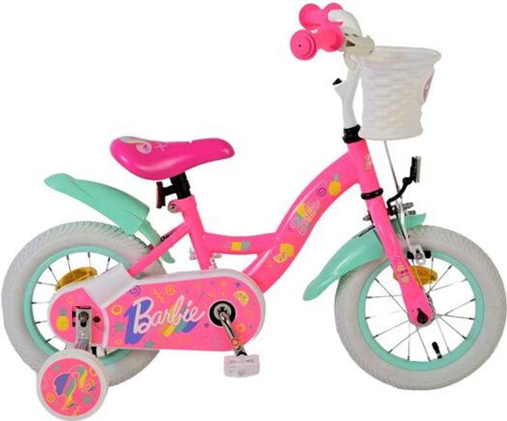 Barbie Kinderfahrrad - Mädchen - 12 Zoll - Rosa Produktbild 