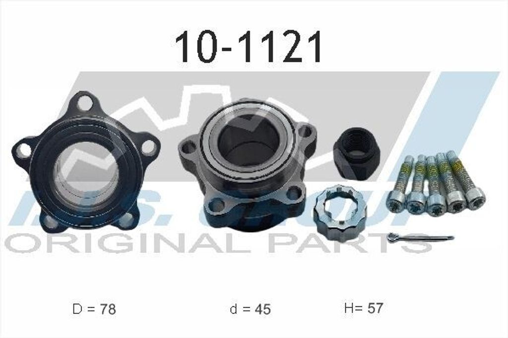 IJS GROUP Radlagersatz Vorne für FORD Transit Mk6 Kasten (V347, V348, FA) 78mm 10-1121