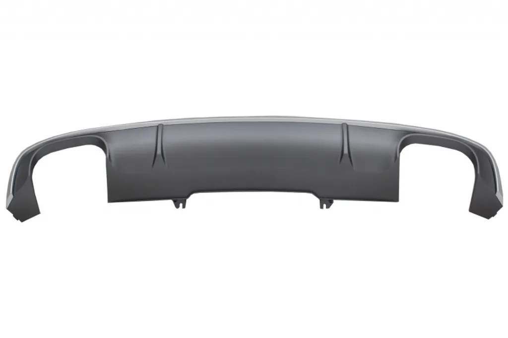 Diffuseur Audi A4 B9 S-Line 16-18 en ABS Robuste avec Look S4 Double - 2