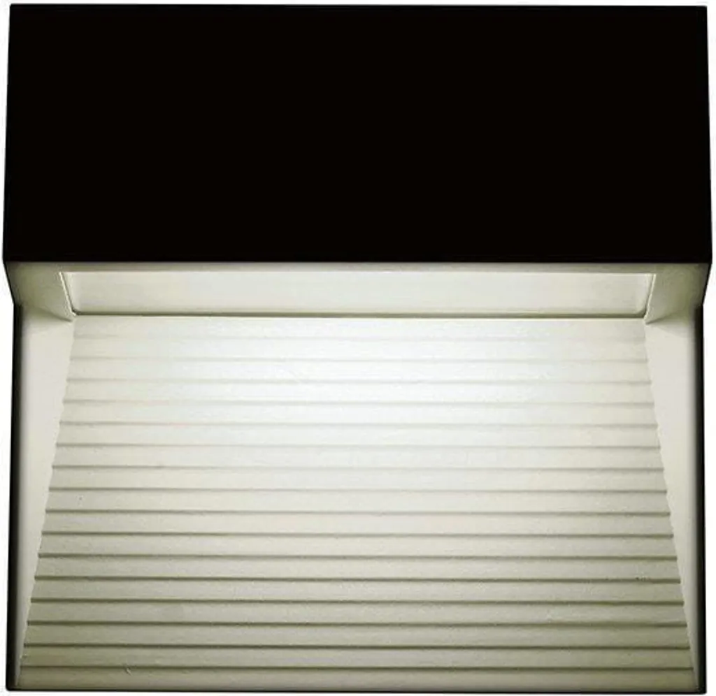 Luminaire extérieur carré 3W LED Noir pour façade et jardin IP65 V-TAC