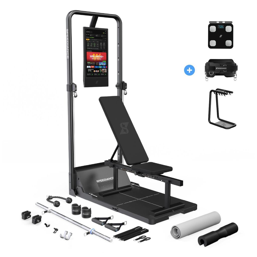 Speediance Home Gym, Smarte KI-gesteuerte Multi-Funktionale Smith-Maschine für Ganzkörper-Krafttraining, All-in-One Fitnessgerät