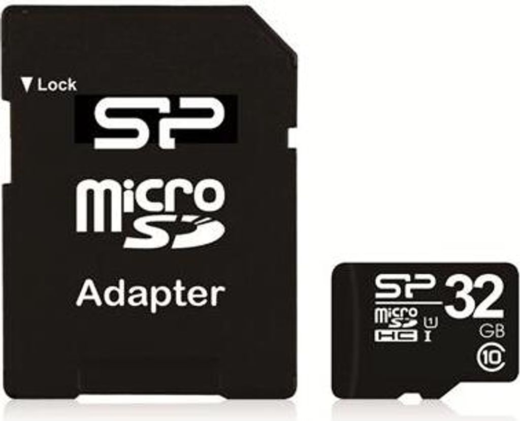 Silicon Power MicroSD Card 32GB SDHC CL.10 inkl. Adapter