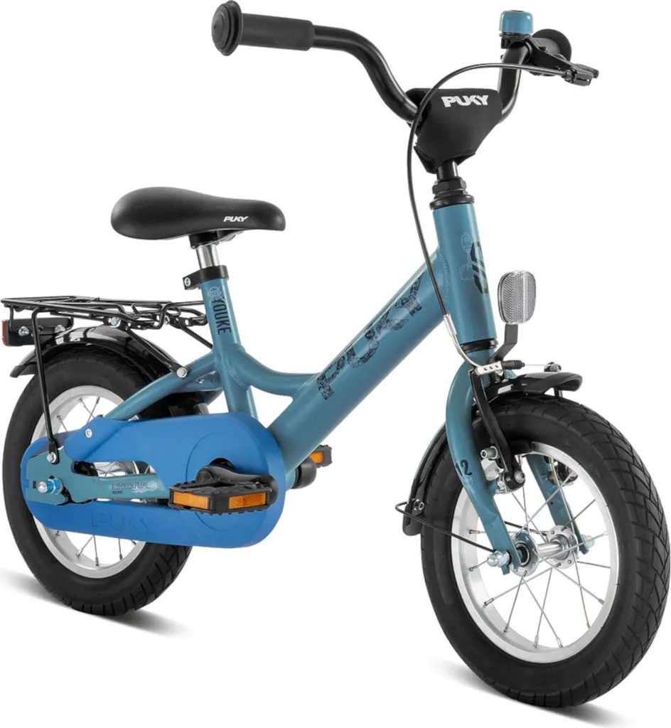 Vélo d'apprentissage 12 pouces Puky YOUKE bleu ciel pour enfant de 3 ans