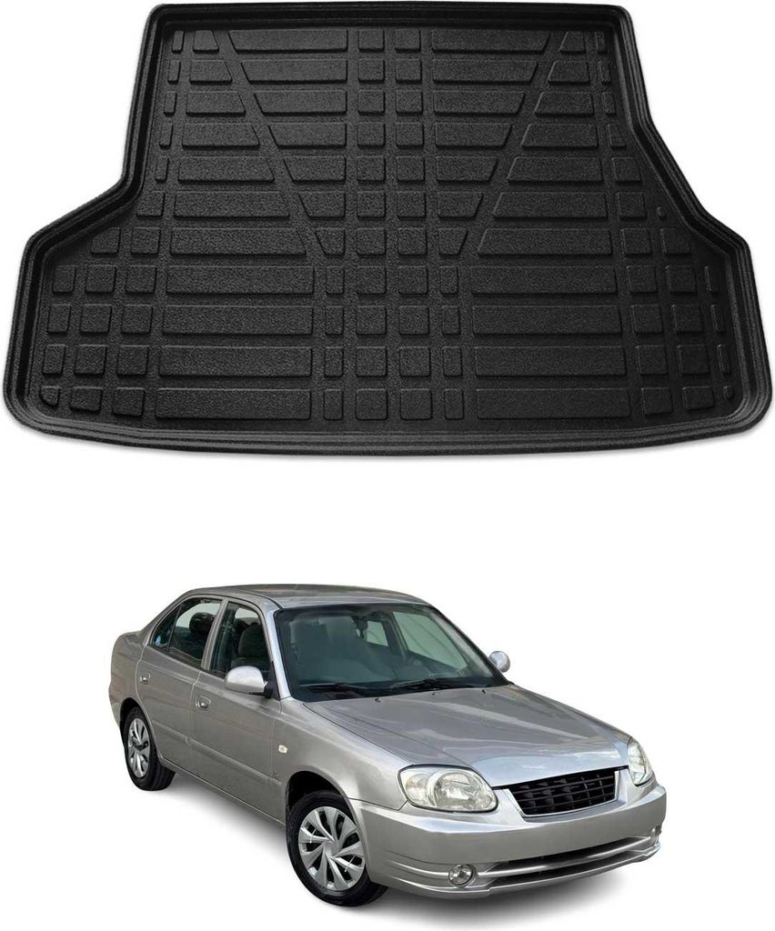 Kofferraumwanne Laderaumwanne für Hyundai Accent Era 2005-2011 Stufenheck Gummi