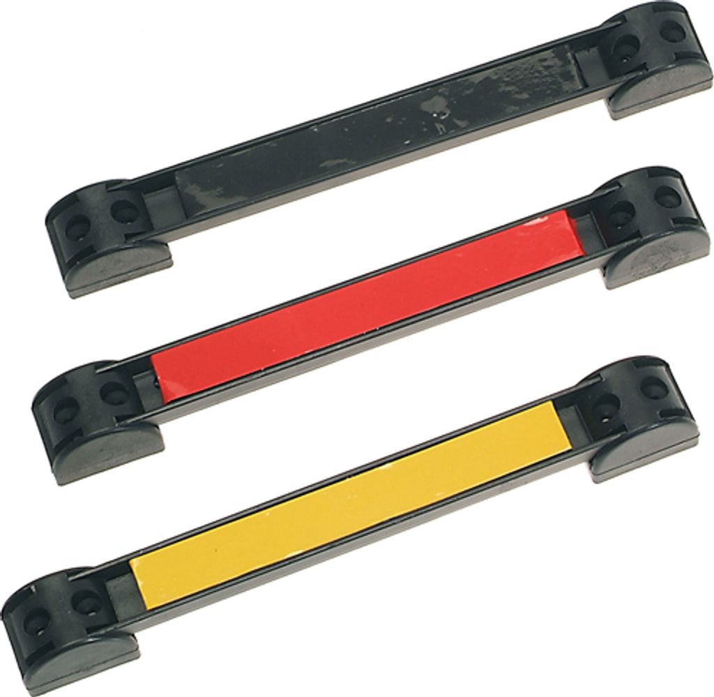 3 x Starke MAGNETLEISTE Magnetschiene m. Halter GELB ROT SCHWARZ 300mm