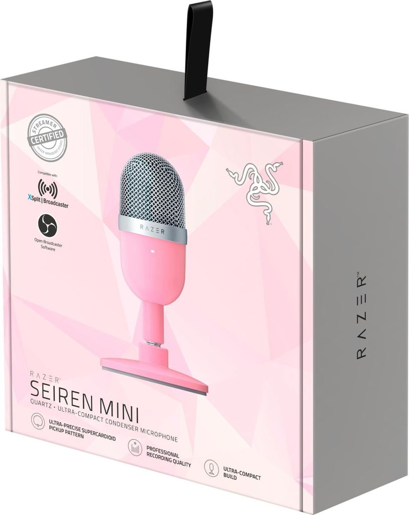 RAZER Seiren Mini Streaming-Mikrofon Quartz/Pink Produktbild 