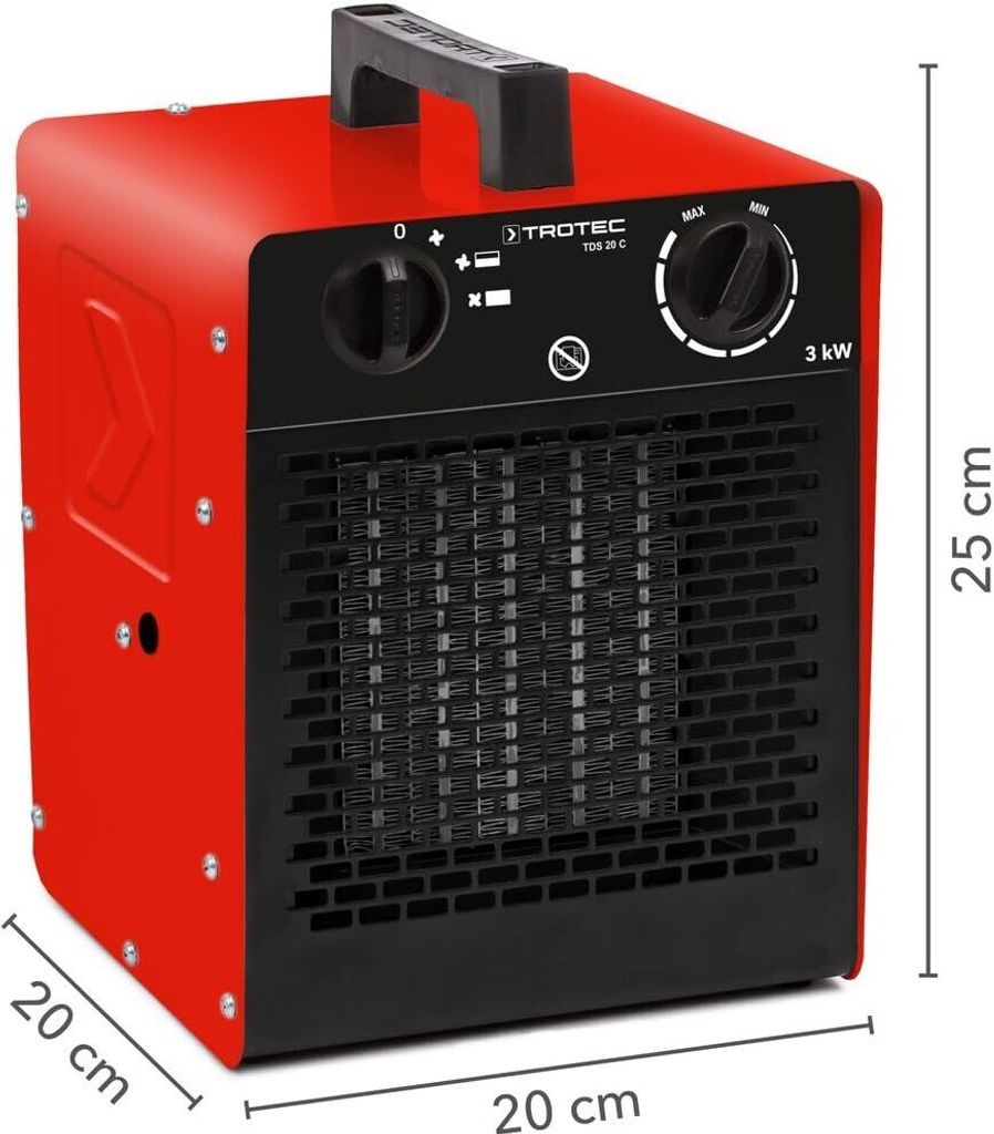TROTEC Keramik Heizlüfter TDS 20 C Elektroheizer  inkl. Produktbild 3