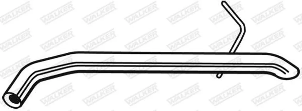 Tuyau d'échappement WALKER 10631 OE 1342382 pour Transit et Tourneo