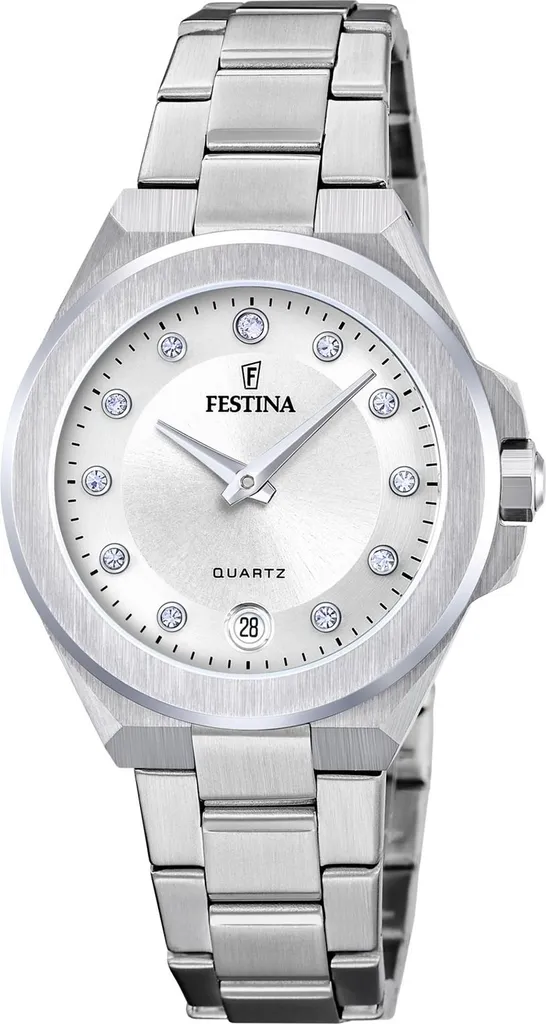 Festina Mademoiselle F20700/1 Orologio Donna Argento e Cristalli