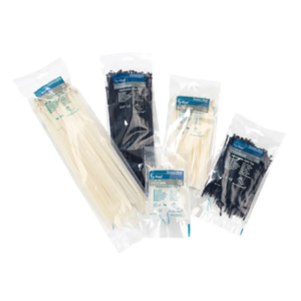 Fascette Ty-Rap® con chiusura a naso in acciaio (L x L) 204 mm x 3,6 mm TY5242MXR Colore: nero 100 pz