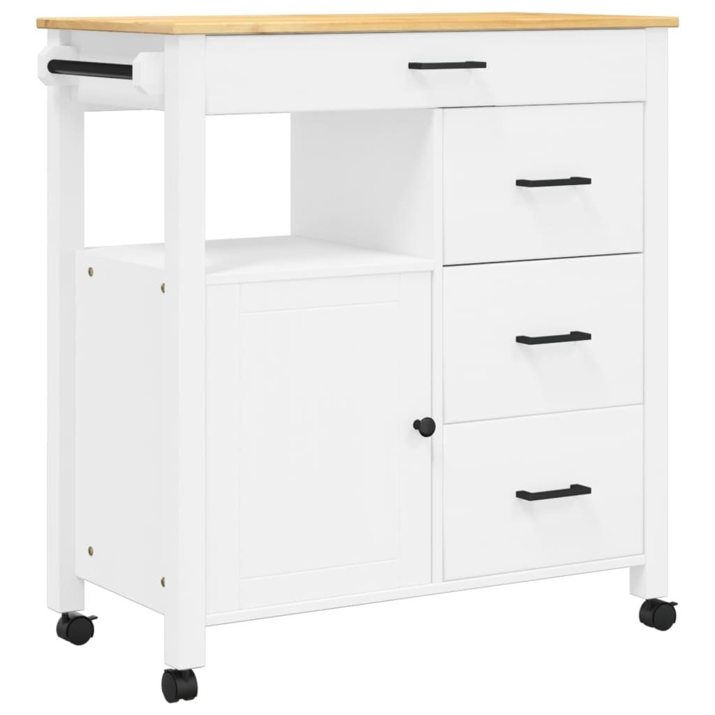 Küchenwagen MONZA 84x40x90 cm Massivholz Kiefer Produktbild 