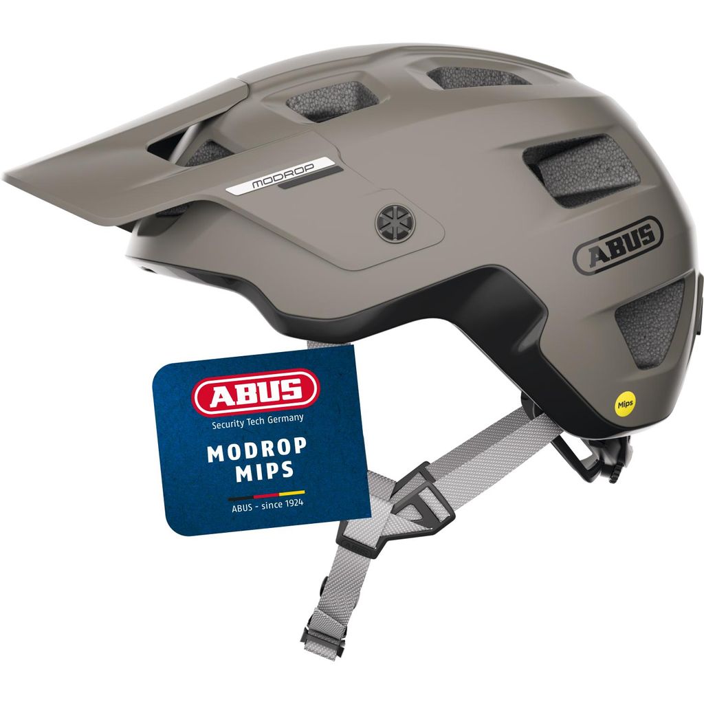 Kask Abus MoDrop Mips na rower dust grey wielkość L (57-61 Zdjęcie produktu 