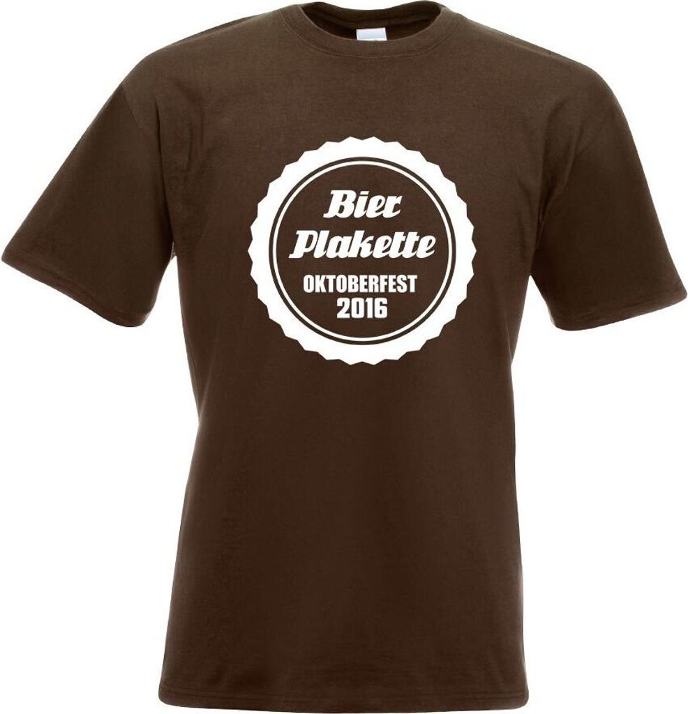 Kiwistar - T-Shirt - Chocolate - Bierplakette 2013 M1 Motiv Bedruckt Funshirt Design Print - mit Motiv Bedruckt - Funshirt Design - Sport - Freize...