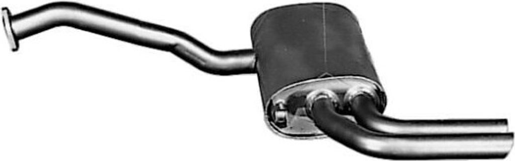 VEGAZ AS-115 Endschalldämpfer für AUDI 80 (89, 89Q, 8A, B3) Auspuff