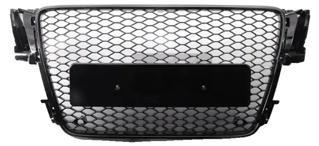 Grille de calandre nid d'abeille noir brillant pour pare-chocs sport