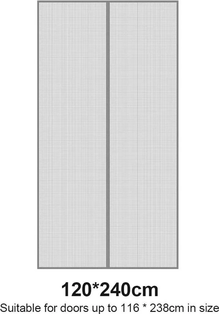 Moustiquaire magnétique Porte Rideau B3 Fermeture Auto Polyester Jaune