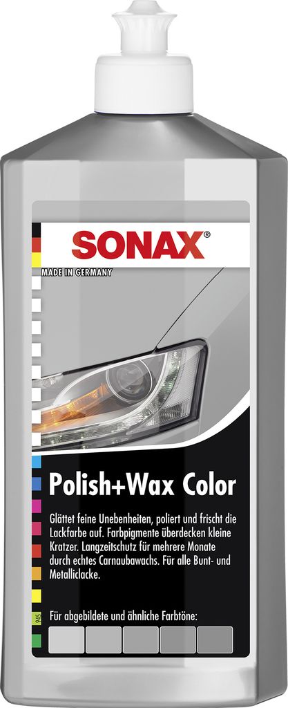 Sonax Polish & Wax Color silber grau 500ml Produktbild 1
