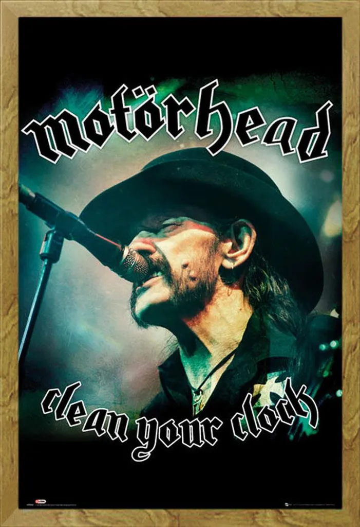 Motörhead Poster Clean Your Clock - Cornice Shinsuke Rovere e Acrilico