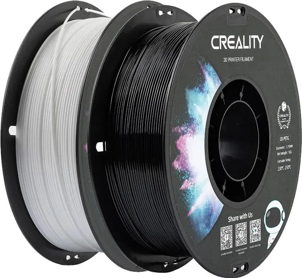 Filament PETG 1.75 mm anti-warping pour impressions 3D réussies, 2kg