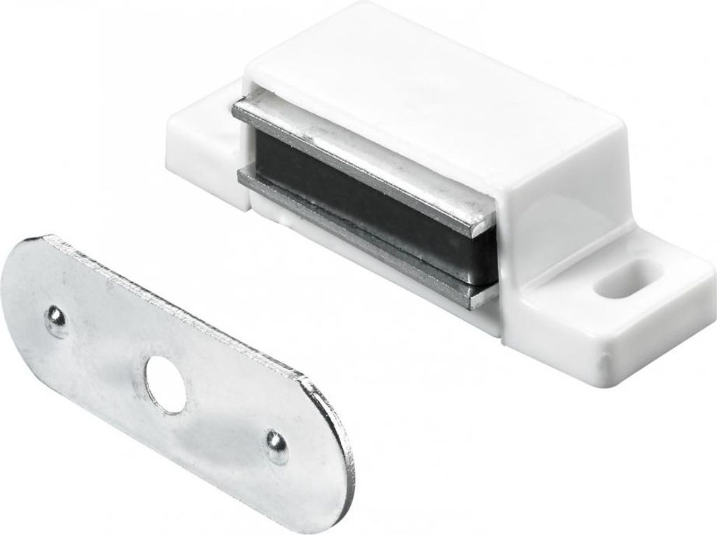 Loquet magnétique Hettich 15 x 14 x 45 mm blanc 4 kg avec Image du produit 