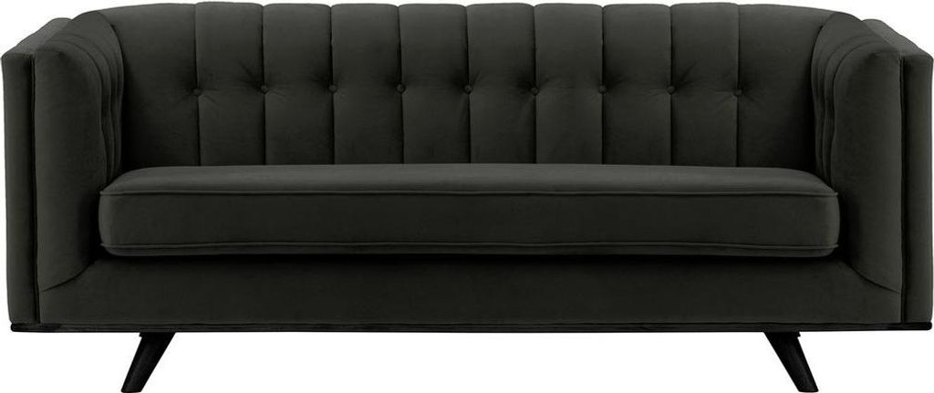 Dreisitzer-Sofa Vicenza-Velluto 20-black