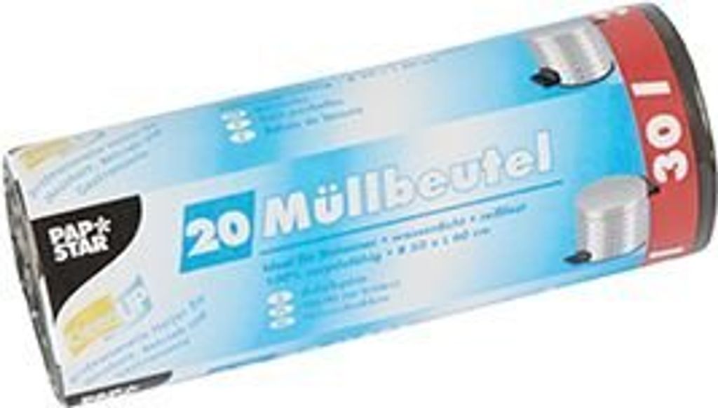 400 Müllbeutel, LDPE 30 l 60 cm x 50 cm grau
