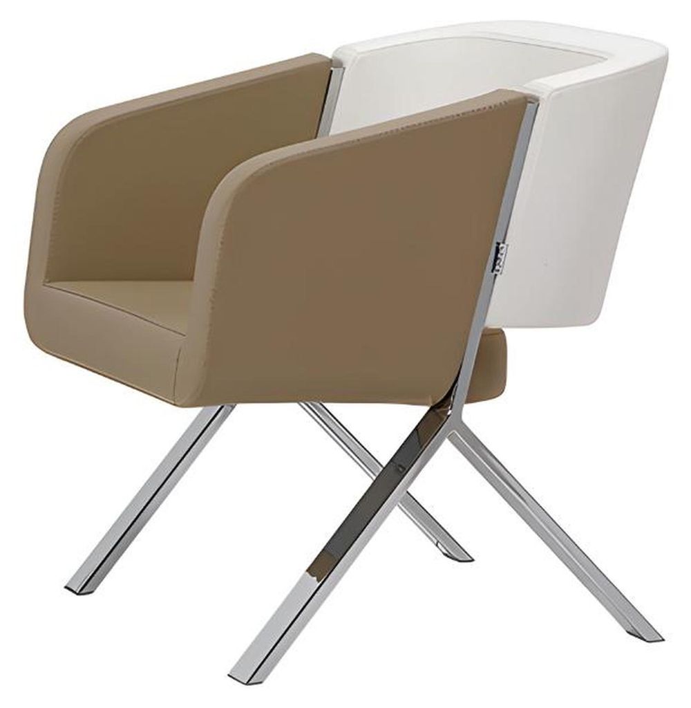 Sessel Polster Beige 1-Sitzer Textill Sitz Design Sessel Modern Couch Sofas