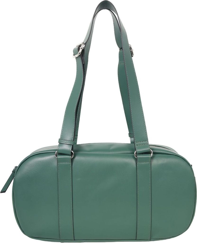 CINQUE Leder Handtasche Henkeltasche Diane Bowling Bag Green grün