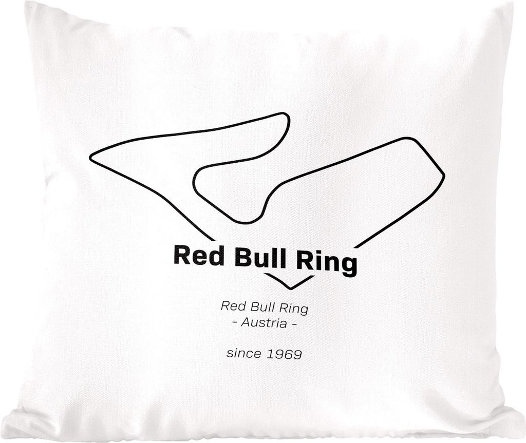 MuchoWow Zierkissen Sofakissen Wohnzimmer Dekokissen 45x45 cm Red Bull Ring - Formel 1 - Rennstrecke - Schlafpolster - Polster für das Sofa