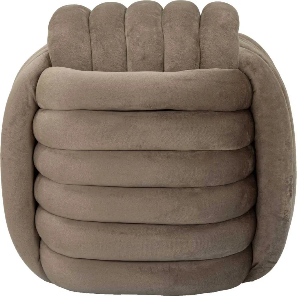 Mauro Ferretti Chaise Softy 45x45x45 cm gris en velours design