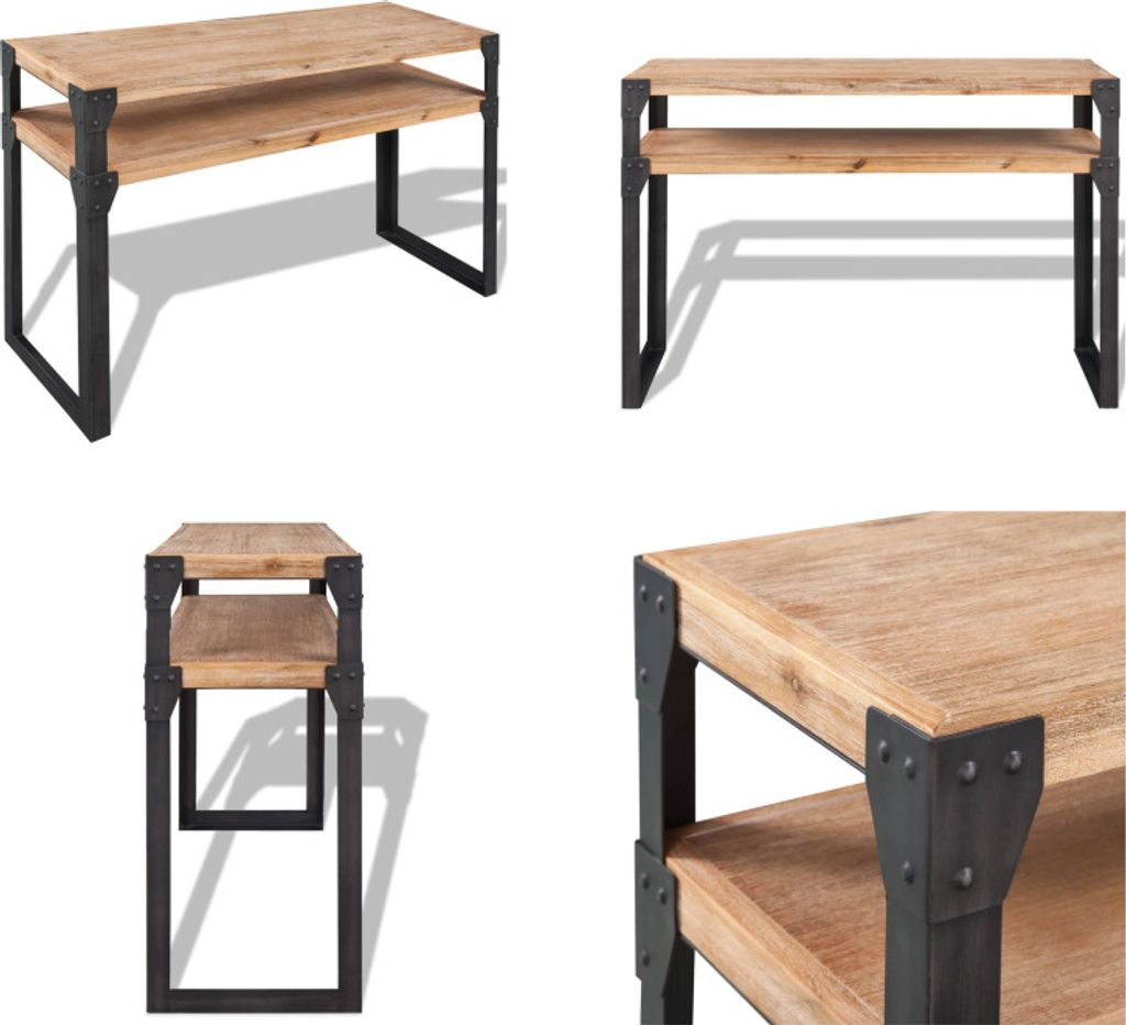 vidaXL Konsolentisch Akazienholz Massiv 120x40x85 cm - Konsolentisch - Konsolentische - Tisch - Tische