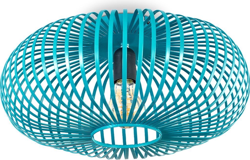 Aidone moderne Deckenlampe aus Metall in Petrol